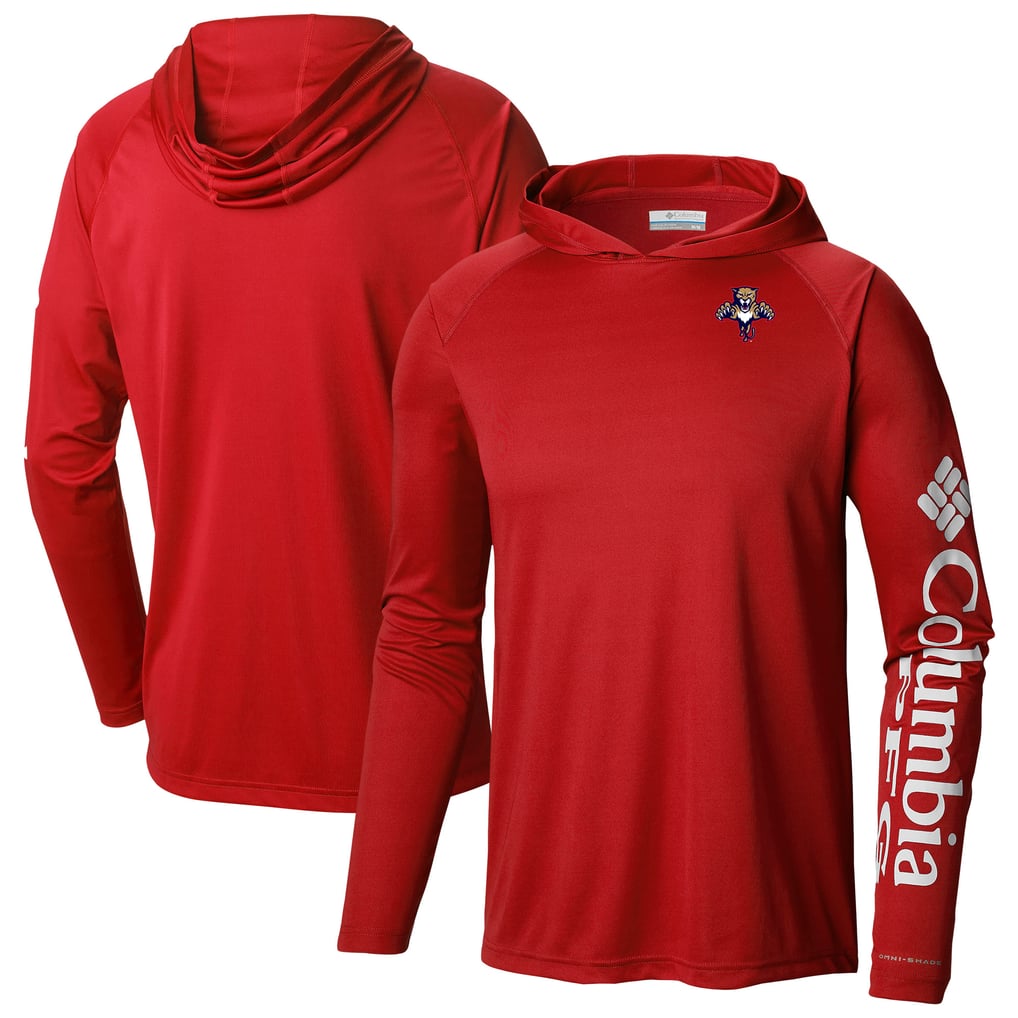  Florida Panthers Columbia Terminal Tackle Omni-Shade Raglan Pullover Hoodie - Red